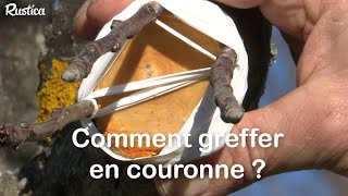 Comment greffer en couronne un arbre fruitier [upl. by Treb]