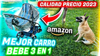 ✅MEJOR CARRO DE BEBÉ 3 EN 1 CALIDAD PRECIO DE AMAZON⭐2023⭐👶KINDERKRAFT👶CAPAZO SILLA Y CARRITO👶 [upl. by Alaik]