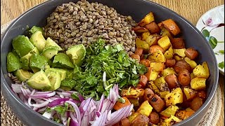 Salade de Citrouille Rôtie et Lentilles avec Une Magnifique Vinaigrette [upl. by Silver]