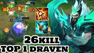 Wild Rift Draven  Top 1 Draven Gameplay quotDraven Mainquot Season 5 [upl. by Eelik]