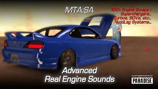 MTASA  Advanced Real Engine Sounds  100 engine swaps and upgrades [upl. by Skardol]