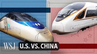 How China’s HighSpeed Rail Far Outranks the US  WSJ US vs China [upl. by Eterg226]