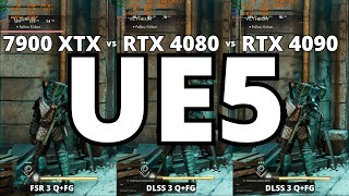 Are ANY GPUs ready for UE5 7900 XTX vs 4080 vs 4090 in Unreal Engine 5 Games Ultimate Comparison [upl. by Anifesoj]