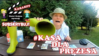 Gienia zbiera na przelew dla Prezesa kabaret skecz wkrzywymzwierciadle parodia powódź pis [upl. by Vidda621]