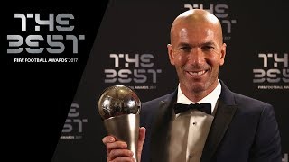 Zinedine Zidane interview  The Best FIFA Men’s Coach 2017 [upl. by Kohl993]