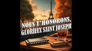 HARMONICA  NOUS THONORONS GLORIEUX SAINT JOSEPH Sans Altérations\ Diatonique en Do\ [upl. by Thatcher]