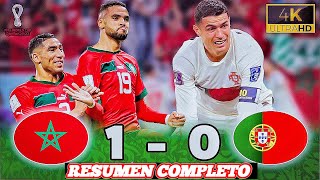 MARRUECOS VS PORTUGAL RESUMEN COMPLETO HD [upl. by Aknahs]