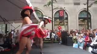 CanCan Dance Bastille Day in New York July 14  La Fete Nationale 14 Juillet [upl. by Eanil141]