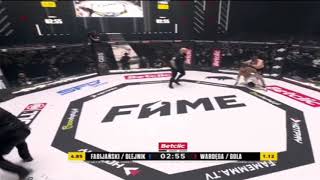 Wardega i Gola vs Fabijański i Olejnik  Fame MMA Reborn 20 Walki trwały po 5 i 10s [upl. by Notsirb]