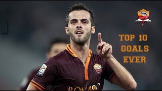 Miralem Pjanic  Top 10 Goals ever HD [upl. by Linden]