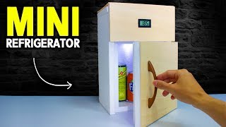 How to Make a MINI Refrigerator At Home  DIY [upl. by Ahsiekyt]