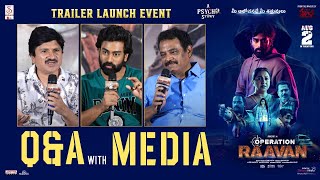 Q amp A With Media  Operation Raavan Trailer Launch Event  Rakshit Atluri  Shreyas Media [upl. by Leftwich]