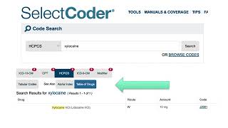 Coding HCPCS Level II from Cases usingSelectCoder [upl. by Reviel]