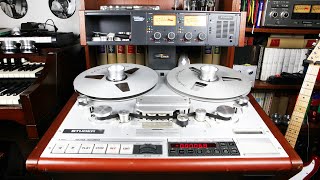 Studer A820 master recorder editing capabilities  12quot tape [upl. by Hollah118]