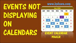 Event Calendar Maker  Excel Template  Events Not Displayed [upl. by Solim826]