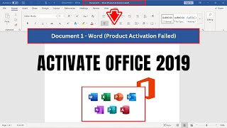 Activate Microsoft Office 2019  Product Activation Failed Office 2019  Fix in 2024 [upl. by Nnire616]