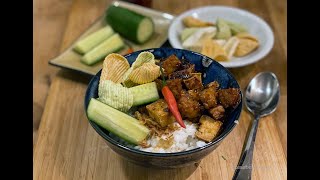 Tahu Tempeh Kecap Pedis  Tofu Tempeh Sweet and Spicy Glace [upl. by Spiers905]