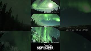 RealTime Aurora Activity from the Cabin in Fairbanks Night Beginning March 23 2024 [upl. by Burgwell]