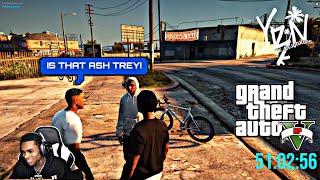 YBN almighty jay Aka Ash Trey Son Fly’s In From Houston  GTA V RP VERY CRAZY [upl. by Kcire]