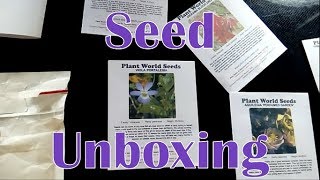 Plant World Seeds Unboxing [upl. by Home]