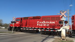 CP 2317 crossing Corydon Ave northbound in Winnipeg Manitoba [upl. by Eelymmij330]