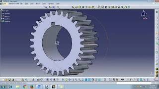 HOW TO MAKE A GEAR IN CATIA V5 [upl. by Maire]