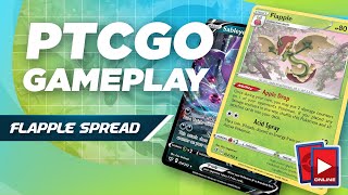 Flapple Spread Deck  PTCGO Gameplay Rebel Clash [upl. by Duax115]