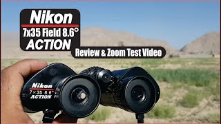 Nikon 7x35 Field 86 Action Binocular Review and Zoom Test Video [upl. by Eilesor141]