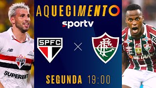 SÃO PAULO X FLUMINENSE  AQUECIMENTO AO VIVO E COM IMAGENS  BRASILEIRÃO 2024  live  sportv [upl. by Cozza292]