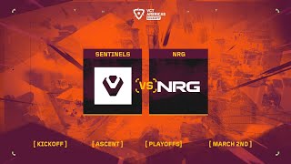 Sentinels vs NRG  VCT Americas Kickoff  Playoffs  Map 2 [upl. by Benkley]