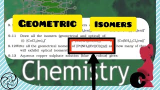 possible Geometric Isomers of PtNH3BrClPy Coordination compound chemistrygirl9215 [upl. by Ninnetta982]