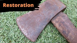 Vintage axe restoration Brades criterion axe [upl. by Ilanos805]