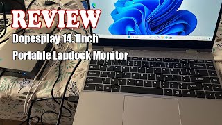 Dopesplay 141Inch Portable Lapdock Monitor  Review 2023 [upl. by Evin]