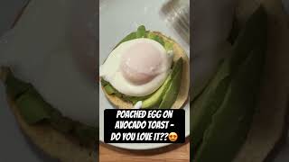 Poached egg on avocado toast who else loves this [upl. by Ardiek]