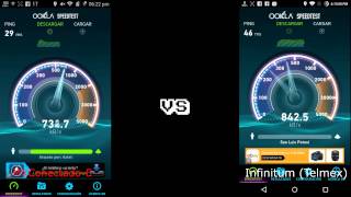 Speedtest comparativo 2 Infinitum Telmex vs Mexico Conectado [upl. by Yramliw877]