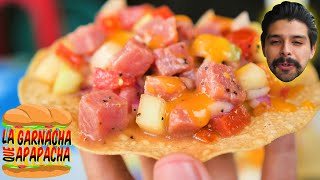 Tacos BAJA con cien SALSAS  La garnacha que apapacha [upl. by Inahpets]