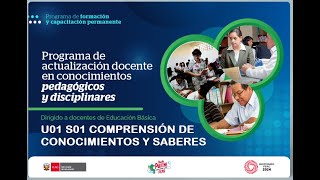 CURSO CONOCIMIENTOS PEDAGÓGICOS Y DISCIPLINARES PARA LA PRÁCTICA DOCENTE SEC AIP  COMPRENSIÓN [upl. by Enenstein]