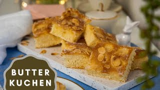 Extrem einfacher super aromatischer Butterkuchen selber machen  Butter Kuchen Rezept  Kuchenfee [upl. by Ateiram552]