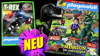 Playmobil ® Magazin Nr 9 mit Dino Rise  Junger TRex  Tyrannosaurus Rex mit Fleischkeule [upl. by Ytineres454]