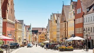 Donauwörth is Beautiful and Calm German City in Bavaria  Wolking Around The City [upl. by Enitsenre540]