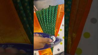 Bridal Saree Ironing amp Pleating [upl. by Eileek]