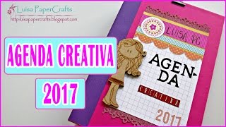 TUTORIAL Carpeta para mi AGENDA creativa  Cómo hacer una carpeta  DIY Scrapbook Luisa PaperCrafts [upl. by Annaohj]