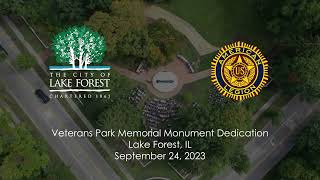 American Legion McKinlock Post 264 Veterans Park Dedication short video [upl. by Mathia]