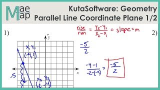 KutaSoftware Geometry Parallel Lines In The Coordinate Plane Part 1 [upl. by Anitnauq123]