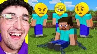 I Fooled My Friend with EMOJI PEOPLE in Minecraft [upl. by Yenohtna145]