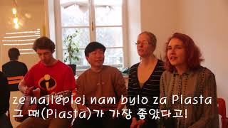 Korean guy sings quotNie przenoście nam stolicy do Krakowaquot in Krakow [upl. by Esirahs]