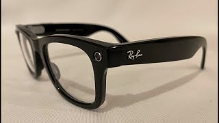 RayBan Stories Wayfarer Smart Glasses UnboxingReview [upl. by Hailee]