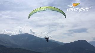 Décollage biplace parapente avec Envergure en Maurienne avec le Bigolden 4 [upl. by Annaek]