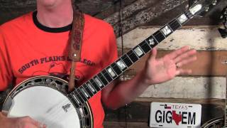 How to Play Backup or Rhythm Banjo Part 1 [upl. by Yniatirb]