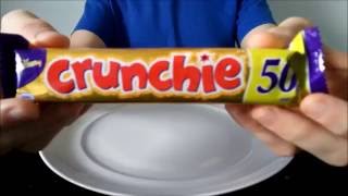 Cadburys Crunchie Chocolate Bar Review [upl. by Nylanna]